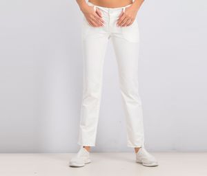 Womens Slant Pocket Pants  White