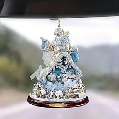 1pc Bling Christmas Tree, 2D Acrylic Decorative Pendant, Car, Bag And Key Accessories, Rearview Mirror Decoration Pendant, Christmas Tree Ornament miniinthebox