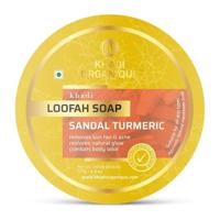 Khadi Organique Sandal Turmeric Loofah Soap 125G