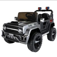 Megastar Ride On 12V Rocky Road Open Jeep For Terrain Driving With Remote Control, White - 5688 white (UAE Delivery Only)