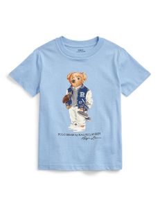 Teddy Bear Cotton T-shirt - Blue