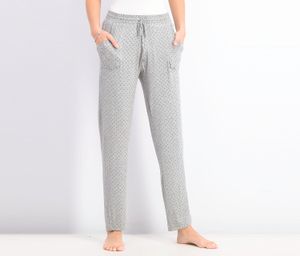 Womens Tapered Sleepwear Pajama Pants  Grey
