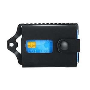 Business Card Holder Case Metal PU Leather Name Card Holder Professional Multi Credit Card Protector for Women Men miniinthebox