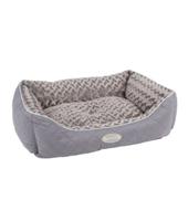 Scruffs Wilton Box Dog Bed Grey Medium - thumbnail