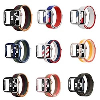 Compatible with Apple Watch band 38mm 40mm 41mm 42mm 44mm 45mm Slim Thin Stretchy Adjustable Fabric Strap Replacement Wristband for iwatch Series 8 7 6 5 4 SE Lightinthebox