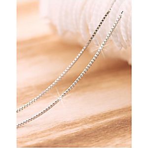 Women's Ladies Party Sterling Silver Platinum Plated Silver White Silver Necklace Jewelry For Lightinthebox
