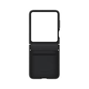 Samsung Cover for Galaxy Z Flip 5 Flap | Black Color | Eco-Leather Case | EF-VF731PBEGWW