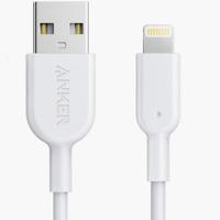 Anker Powerline II Lightning Cable 3ft C89 White | Braided | Durable | Fast charging