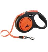 Flexi New Neon Tape Leash Orange Medium