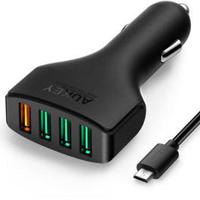 Aukey CC-T9 55.5W Qualcomm Quick Charge 3.0 4 Ports USB Car Charger