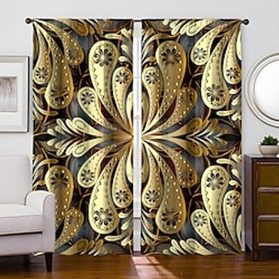 2 Panels Golden Curtain Drapes Blackout Curtain For Living Room Bedroom Kitchen Window Treatments Thermal Insulated Room Darkening Lightinthebox 2 Panels Golden Curtain Drapes Blackout Curtain For Living Room Bedroom Kitchen Window Treatments Thermal Insulated Room Darkening Lightinthebox