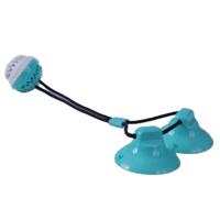 For Pet Rubber Suction Cup And Push Ball Dog Toy