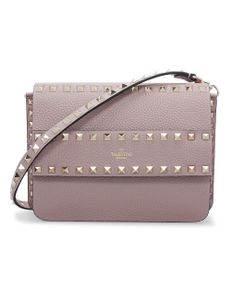 Small Rockstud Grainy Leather Bag - Powder Pink