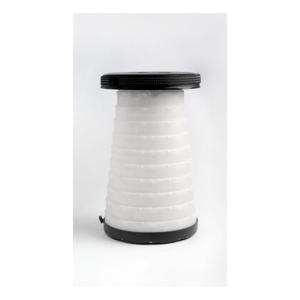 Porodo Camping Telescopic LED (White/Yellow) Stool - Black