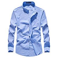 Men's Hiking Shirt  Button Down Shirts Fishing Shirt Military Tactical Shirt Long Sleeve Jacket Shirt Top Outdoor Quick Dry Lightweight Breathable Sweat wicking Autumn  Fall Spring Summer Light Lightinthebox - thumbnail