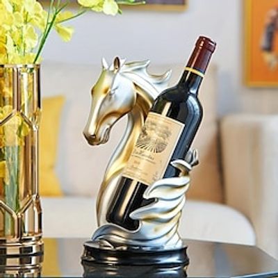 Horse Shape Display Shelf Wine Holder Animal Statue Exquisite Wine Bottle Rack Holder Home Party Decor Sculpture Accessories Lightinthebox