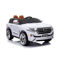 Megastar Ride On Platinum 12 V Toyota Land Cruiser Style - White (UAE Delivery Only)