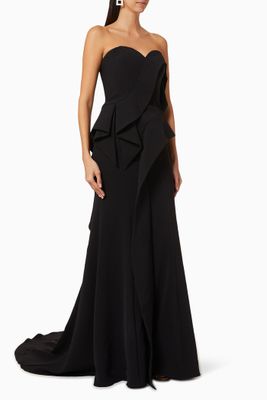 Flounce Strapless Gown Flounce Strapless Gown