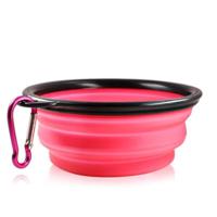 Nutrapet Fold Em Bowls - 13 X 9 X 5.5Cm - Pink - thumbnail