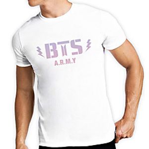 Men's Unisex Tee T shirt Hot Stamping Graphic Prints Letter Plus Size Print Short Sleeve Casual Tops Cotton Basic Designer Big and Tall White Lightinthebox