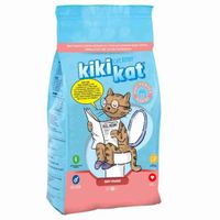 Kiki Kat White Bentonite Clumping Cat Litter Baby Powder 10 L (8.7 Kg)