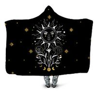 Multifunctional Blankets, Geometric Polyester Warmer Comfy Blankets Lightinthebox - thumbnail