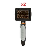 Trixie Soft Pin Slicker Brush For Pets 7X16cm (Pack of 2)