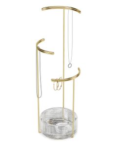 Umbra Tesora Jewelry Stand Brass