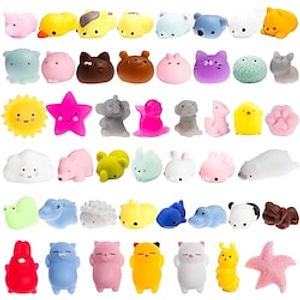 50 pcs Squishy Animal Toy Squeeze Mochi Rising Antistress Abreact Ball Soft Sticky Cute Funny Gift Lightinthebox