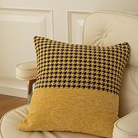 PillowCase Northern Europe Thicken Classic Houndstooth Fashion PillowCase Backrest Modern Sample Room Cushion Cover Living Room Bedroom Sofa Cushion Cover miniinthebox - thumbnail