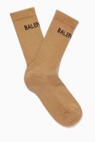 Logo Tennis Socks in Sponge Knit