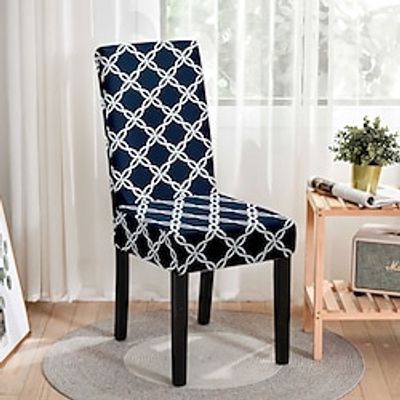 Dining Chair Cover Stretch Chair Seat Slipcover Suede Water Repellent Soft Plain Solid Color Durable Washable Furniture Protector For Dining Room Party Lightinthebox