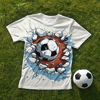 Boys 3D Football Tee Shirt Short Sleeve 3D Print Summer Active Sports Fashion Polyester Kids 3-12 Years Crew Neck Outdoor Casual Daily Regular Fit miniinthebox Boys 3D Football Tee Shirt Short Sleeve 3D Print Summer Active Sports Fashion Polyester Kids 3-12 Years Crew Neck Outdoor Casual Daily Regular Fit miniinthebox
