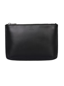 Jacob Black Leather Clutch