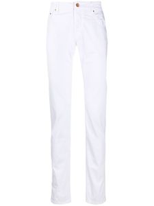 Hand Picked mid-rise slim fit jeans - White