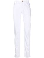 Hand Picked mid-rise slim fit jeans - White