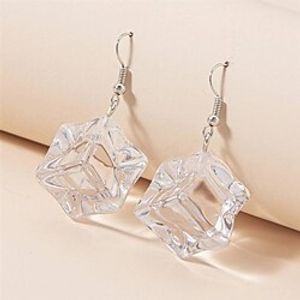 1 Pair Drop Earrings For Women's Party Evening Prom Date Resin Geometrical Fashion Lightinthebox