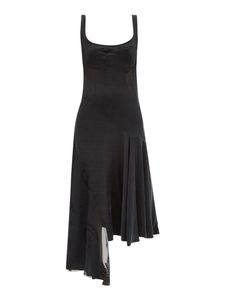 Asymmetric Evening Devore Dress