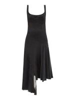 Asymmetric Evening Devore Dress - thumbnail