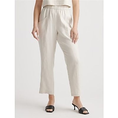 Women's Cotton And Linen Pants Straight Leg Trousers Full Length High Waist Casual Daily Wear Weekend Beige S 2XL Summer Spring Lightinthebox Women's Cotton And Linen Pants Straight Leg Trousers Full Length High Waist Casual Daily Wear Weekend Beige S 2XL Summer Spring Lightinthebox