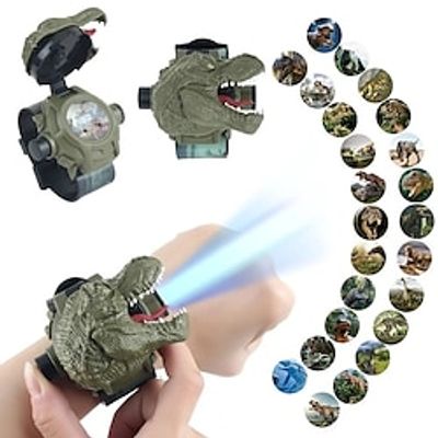 Kids Dinosaur Projection Watch Cartoon Dinosaur Pattern Watch Projector Projector On Wrist Educational Toy Children Boys Girls miniinthebox