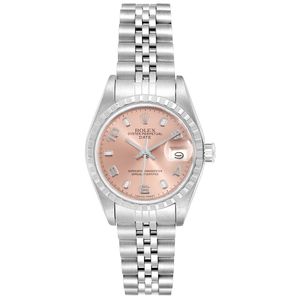 Date Salmon Dial Jubilee Bracelet Steel Ladies Watch 69240 Box Papers