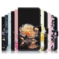 Phone Case For Samsung Galaxy S23 S22 S21 S20 Ultra Plus FE A54 A34 A14 A53 A33 A23 A13 Wallet Case with Stand Holder Magnetic with Wrist Strap TPU PU Leather Lightinthebox - thumbnail