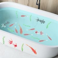 6pcs Bathtub Decal, Chinese Style Fish Bathroom Non-Slip Frosted Sticker, Bathtub Appliques. miniinthebox - thumbnail