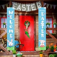 Easter 300D Oxford Fabric Door Curtain Banner - Yard Background Holiday Decoration, Perfect for Easter Party Atmosphere Lightinthebox