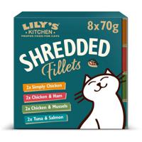 Lily's Kitchen Shredded Fillets Multipack Wet Cat Food 8X70G