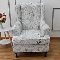 1 Set Stretch Wingback Chair Cover Wing Chair Slipcovers Spandex Fabric Wingback Armchair Covers with Seat Cushion Cover for Living Room Bedroom Decor miniinthebox 1 Set Stretch Wingback Chair Cover Wing Chair Slipcovers Spandex Fabric Wingback Armchair Covers with Seat Cushion Cover for Living Room Bedroom Decor miniinthebox