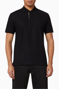 Monogram Motif Cotton Piqué Polo Shirt
