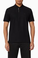 Monogram Motif Cotton Piqué Polo Shirt - thumbnail