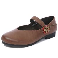 SOCOFY Flat Leather Shoes